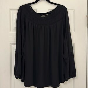 Loft Blouse-Black-Size XL